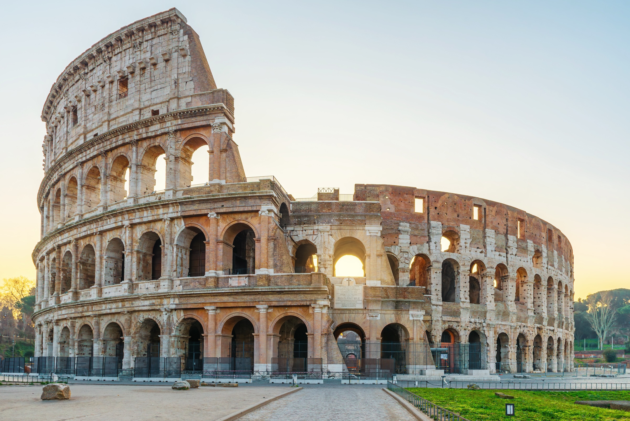 The Colosseum in Rome seen from outside